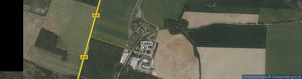 Zdjęcie satelitarne Księży Las ul.